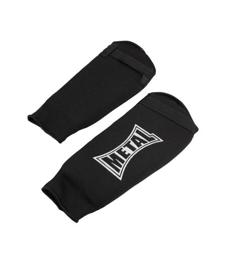 PROTEGE tibia noir homme metal boxe elast