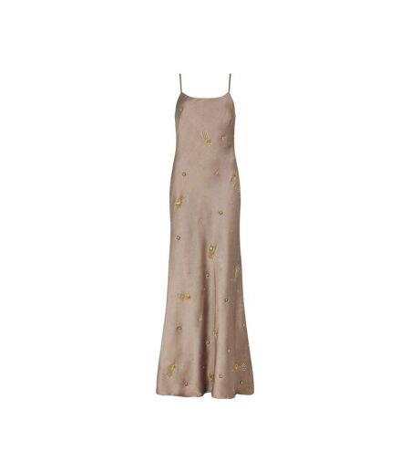 Robe Longue Sans Manches Motif/style Étoiles Femme Gris Clair Lily And Lionel