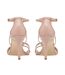 Womens/ladies Stiletto Heel Sandals Blush Dune London-2