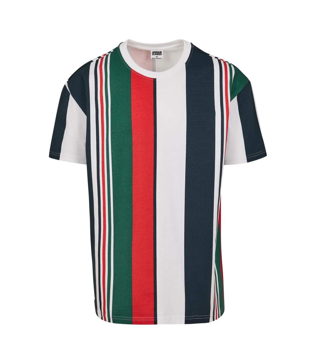 T-shirt Motif/style À Rayures Homme Blanc Bleu Marine Urban Classics-1