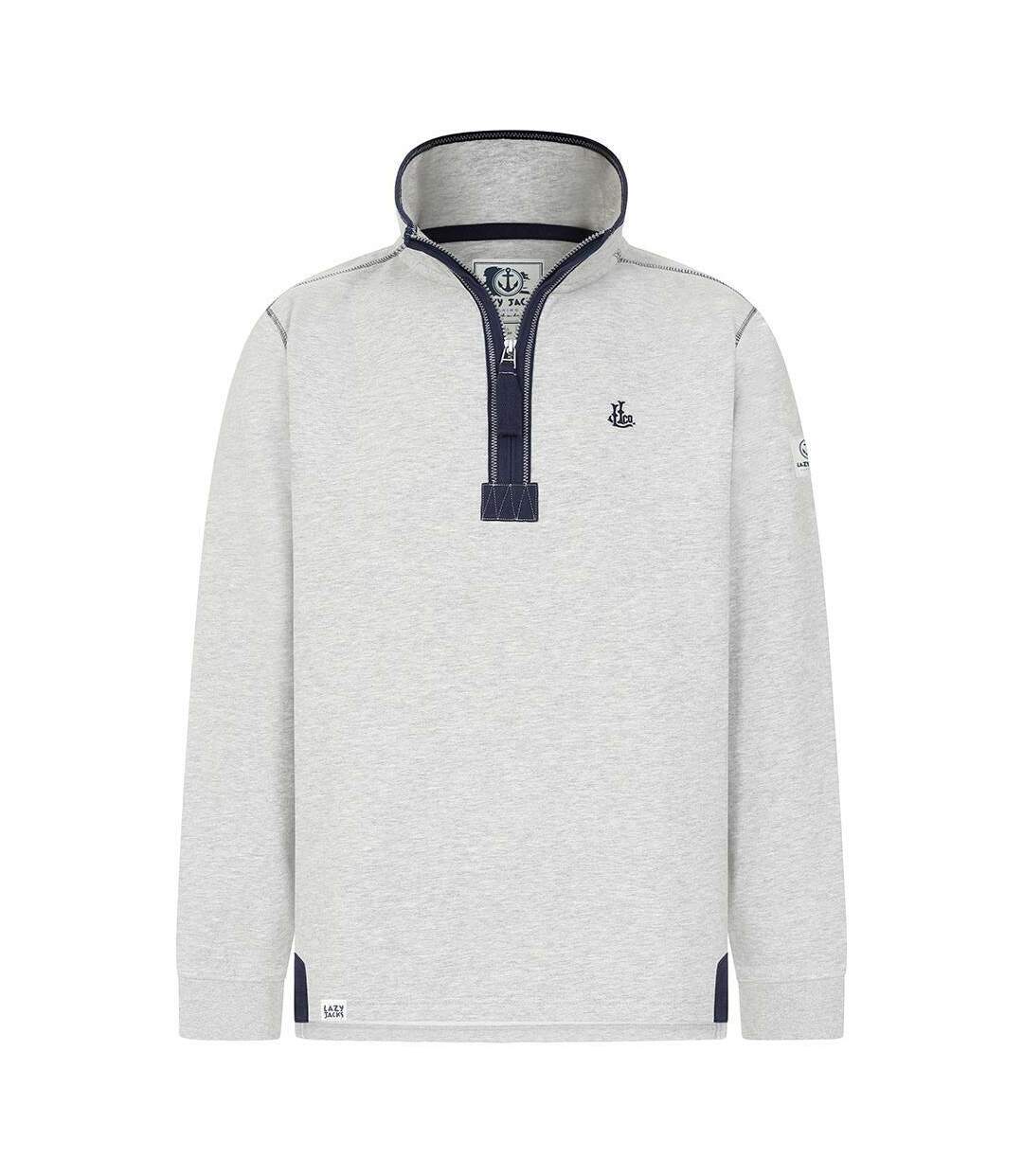 Sweat Homme Gris Chiné Lazy Jacks-1