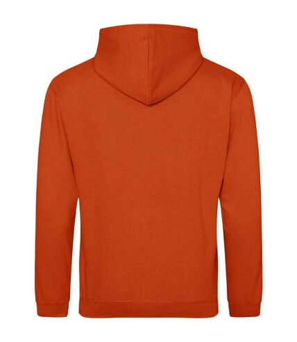 Sweat à capuche college adulte rouge orangé vif Awdis