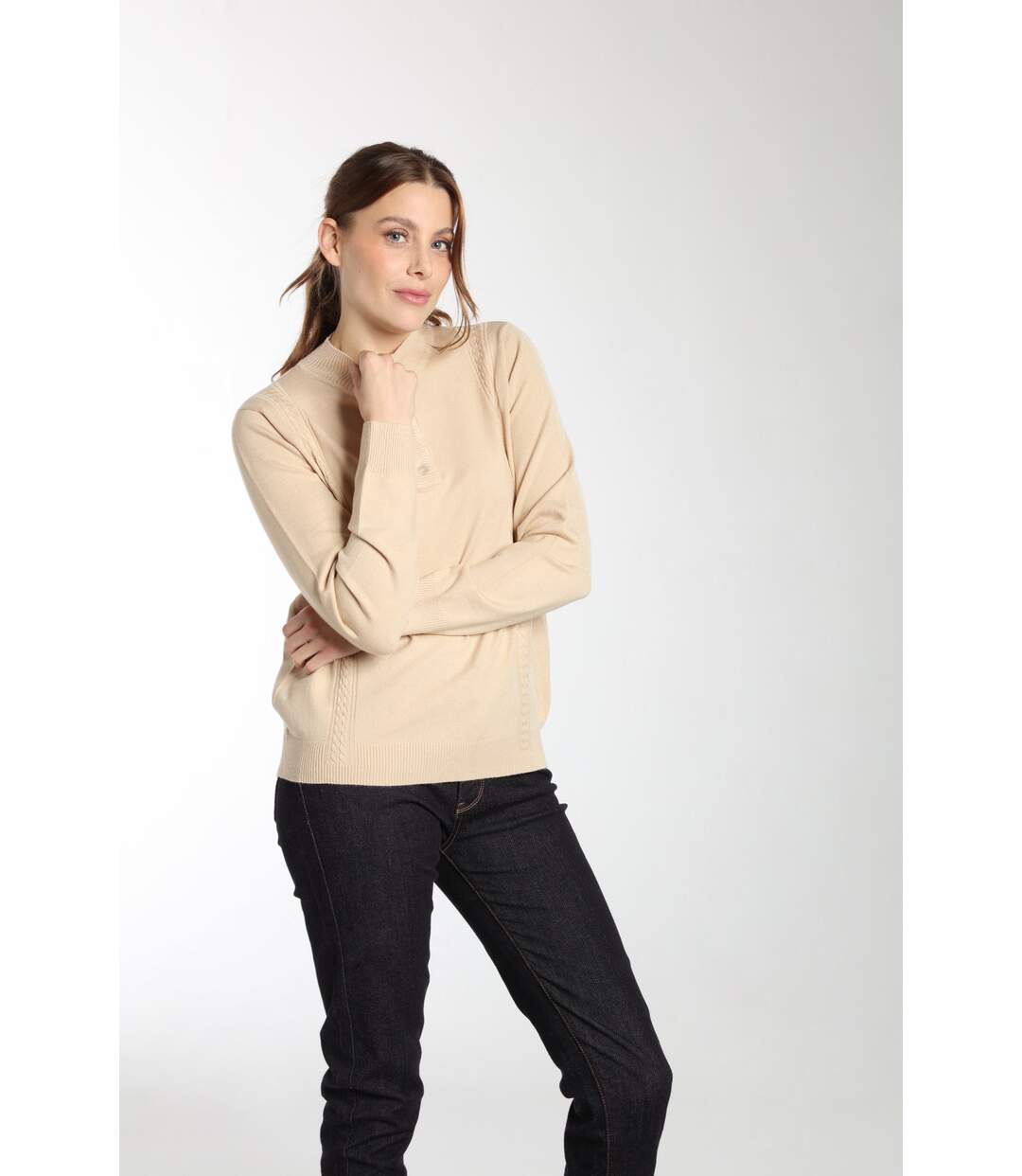 Pull Lady  | Gerard Pasquier Avec Col Pattes De Boutonnière | Gerard Pasquier-1