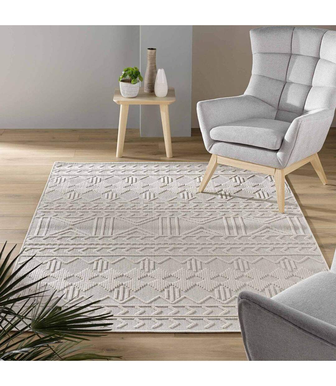 Tapis Déco Tissé Valam 160x230cm Naturel-5