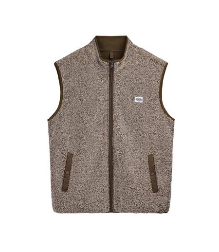 Gilet sans manches marron homme teddy smith brody