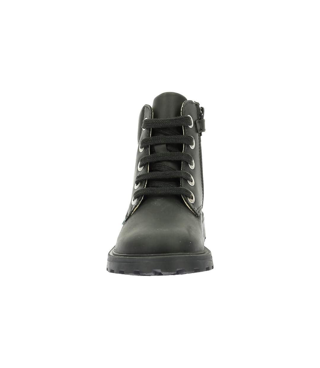 Bottines Cuir Enfant Kickers Kick Bluck-4