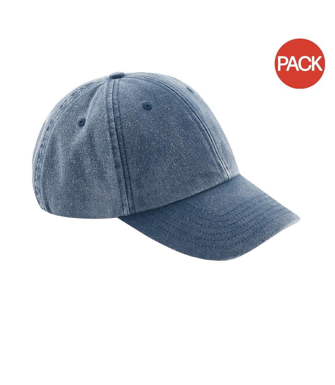 Lot de 2  casquettes adulte denim Beechfield-1