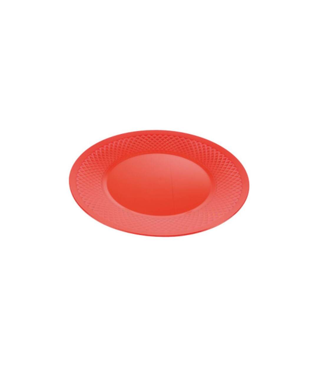 Assiette en Plastique Réutilisable Vocba 25cm Rouge-1