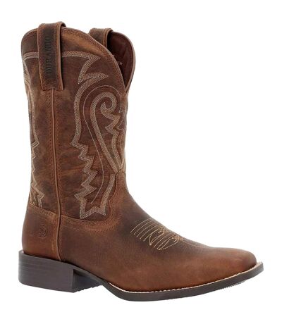 Mens Westward Full Grain Leather Cowboy Boots Prairie Brown Durango