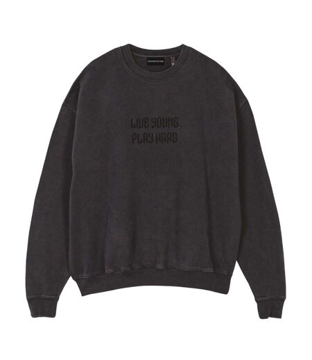 Sweat Manches Longues Motif/style Punk Homme Noir LY