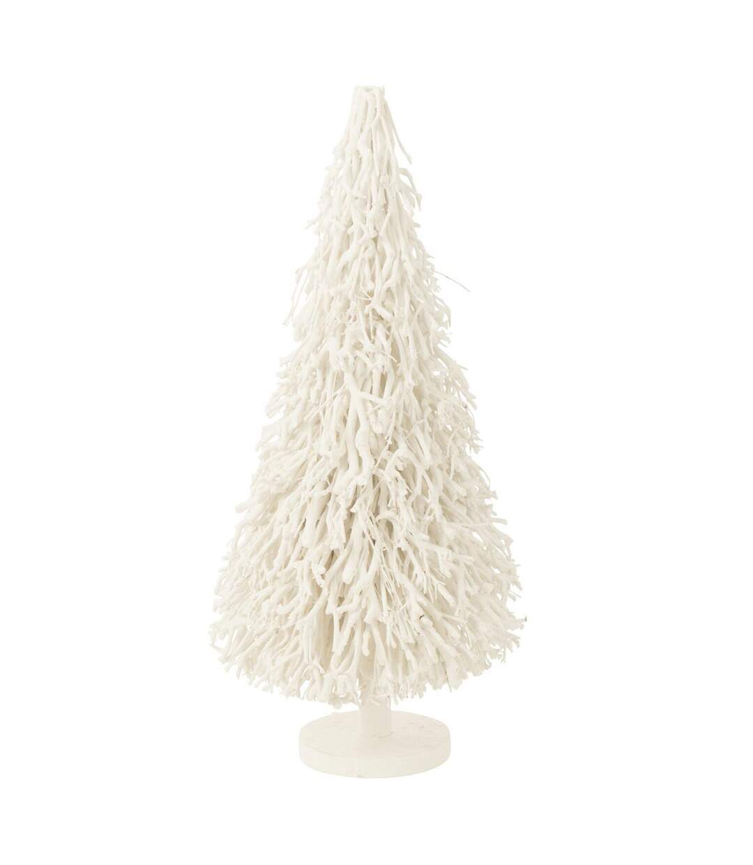 Sapin de Noël en Bois Arbre à Thé 90cm Blanc-1