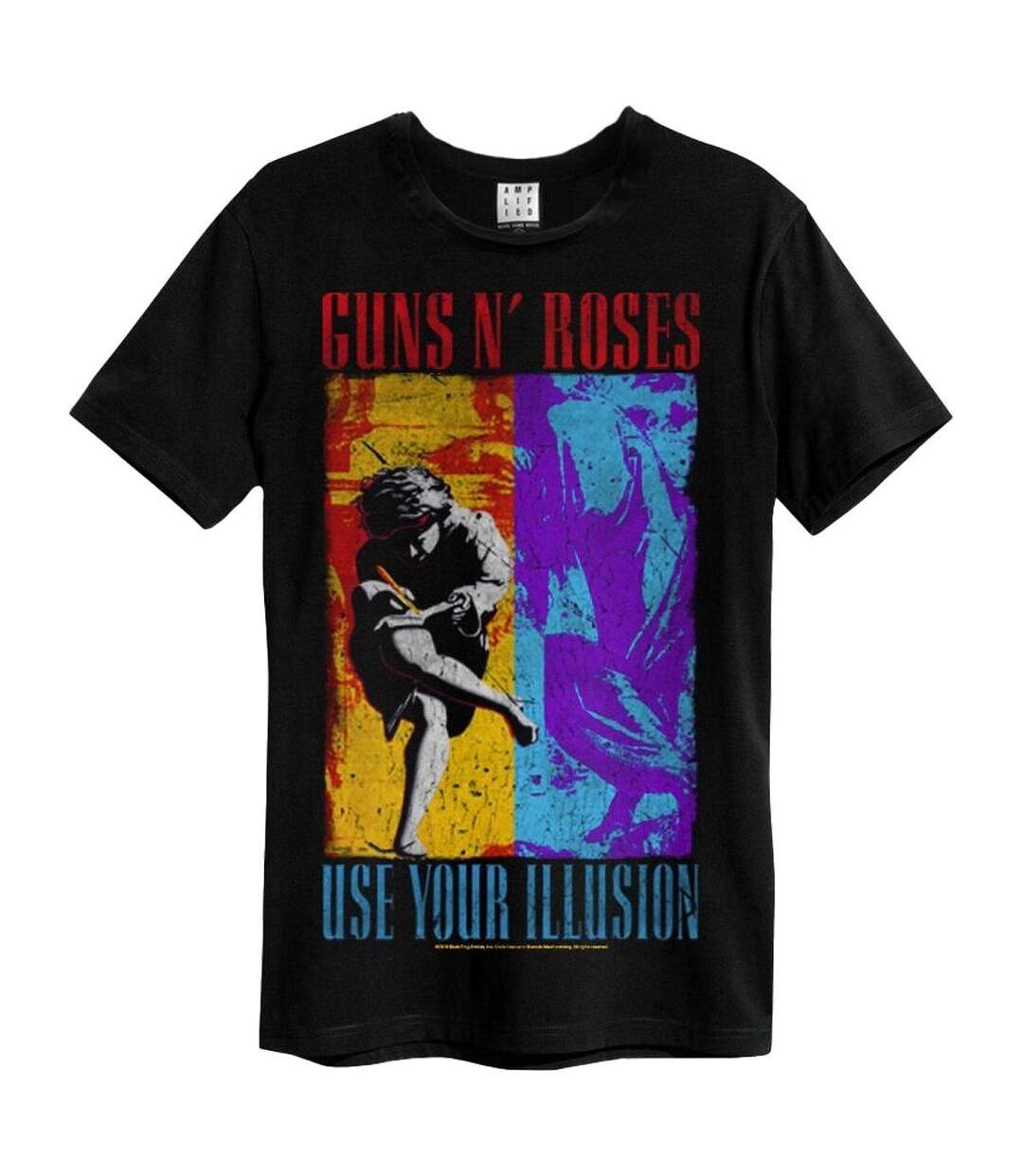 Amplified - T-shirt SPLICED ILLUSION - Adulte (Noir) - UTGD949