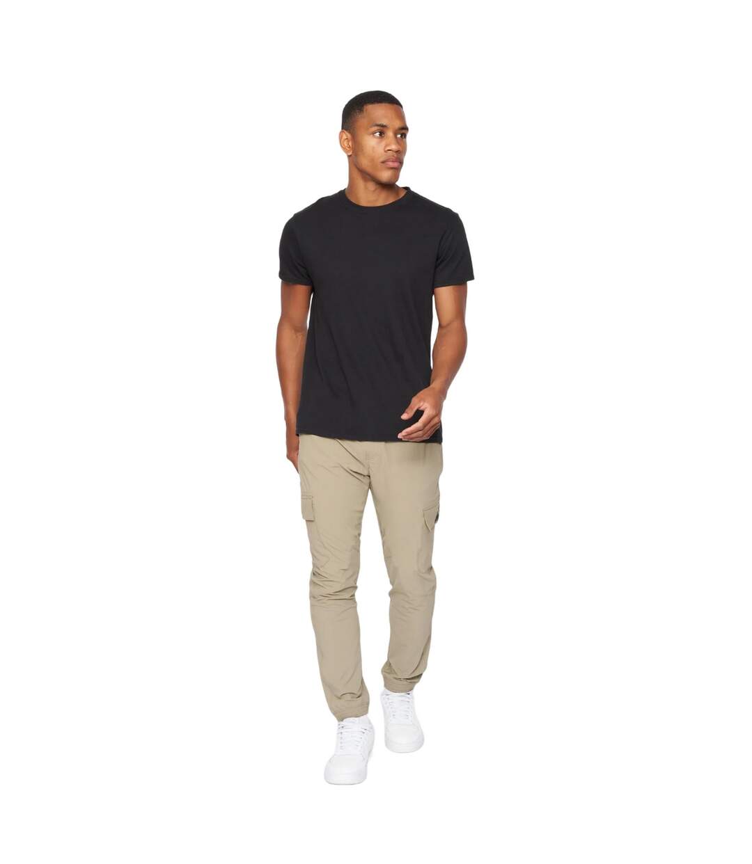 Mens Waylon Woven Cargo Trousers Stone Kings Will Dream-1