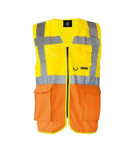 Gilet Haute Visibilité Executive Berlin Adulte Jaune Orange Korntex