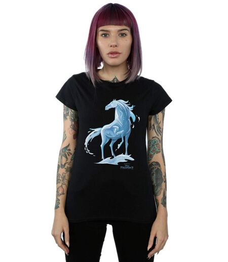 Disney Femme/Les femmes Frozen 2 Nokk L'esprit de l'eau - T-shirt en coton (Noir) - UTBI21803