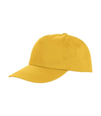 Casquette 5 panneaux adulte - RC080X - jaune