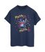 Disney Femmes/Les femmes Lilo & Stitch Merry Rainbow - T-shirt boyfriend en coton (Bleu marine) - UTBI30608-1
