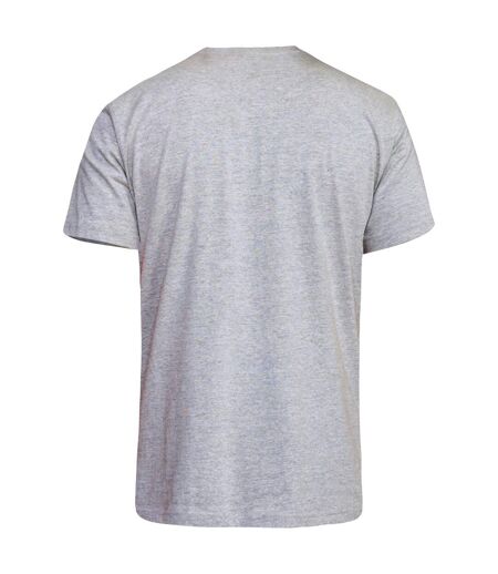 Duke Mens Signature-1 V-Neck T-Shirt (Grey Melange) - UTDC166