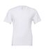 Canvas t-shirt à col v 100% coton homme blanc Bella + Canvas-1