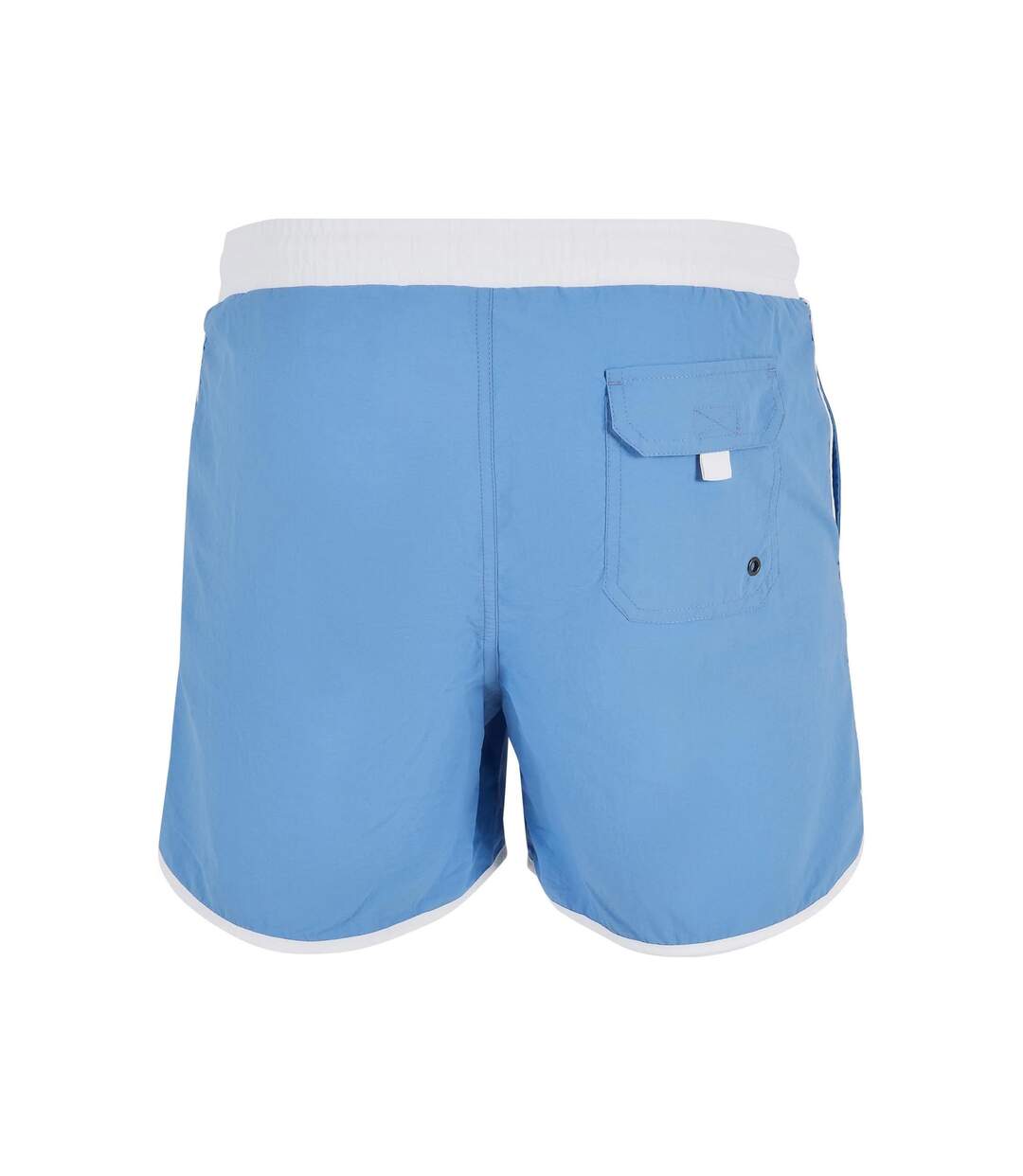 Short De Bain Motif/style Rétro Homme Blanc Bleu Ciel Urban Classics-2