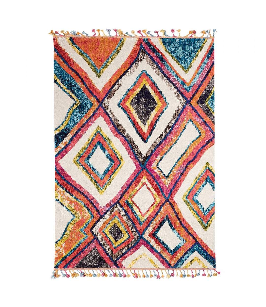 Tapis berbère tissé motif ethnic OURIKA 1