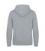 Mens lusaka regen ecologie hoodie heather grey Awdis-2