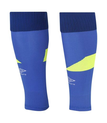 Umbro Mens Footless Socks (Dazzling Blue/Safety Yellow) - UTUO2181