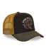 Casquette trucker filet effet usé avec print Crew Wolfy Vondutch-4