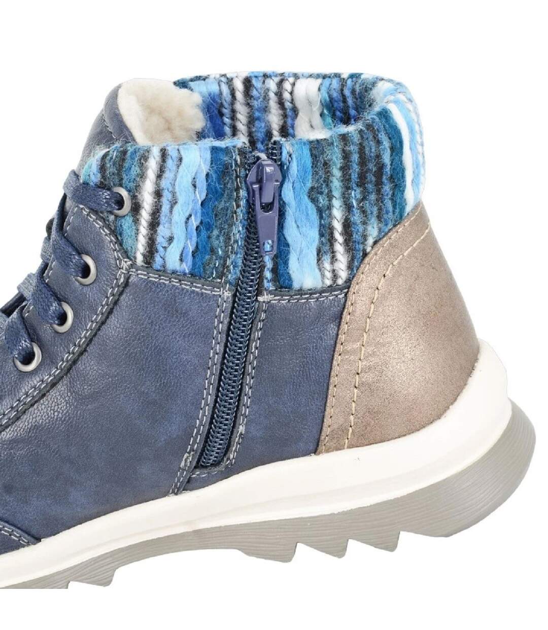 Bottes Erte Femme Bleu Marine Cipriata-3