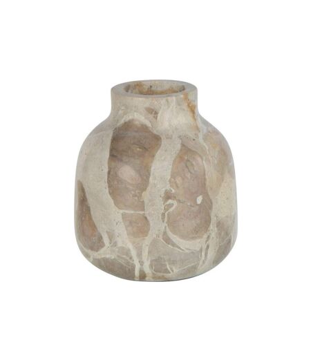 Vase Bouteille Déco Marbre 10cm Beige