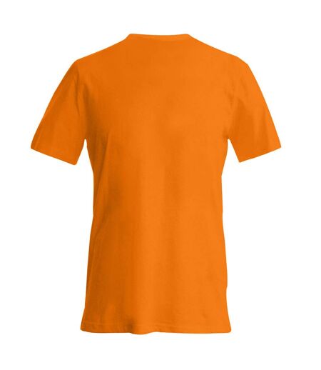 Kariban Mens Short Sleeve V Neck Slim Fit T-Shirt (Orange) - UTRW707