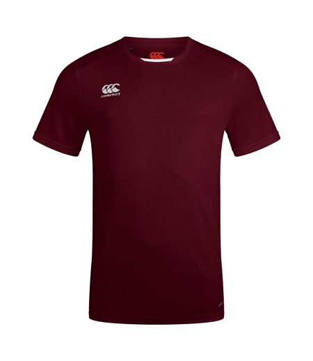 Mens Club Dry T-shirt Maroon Canterbury