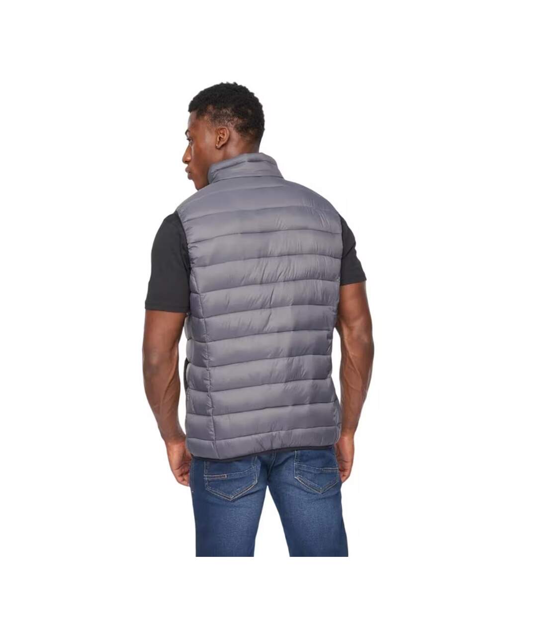 Doudoune Sans Manches Gattering Homme Charbon Camouflage Crosshatch-2