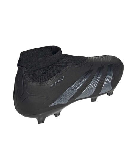 Mens Predator Elite Firm Ground Football Boots Black Grey Adidas