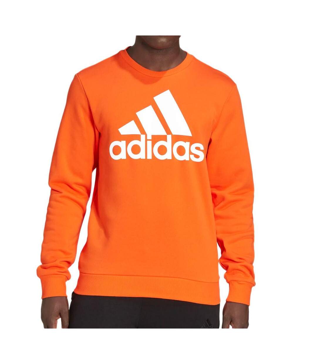 Sweat Orange Homme Adidas Big Logo - L-1