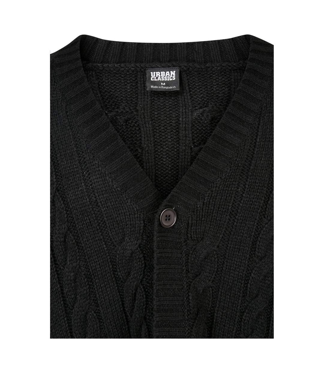 Mens boxy cardigan black Urban Classics-4