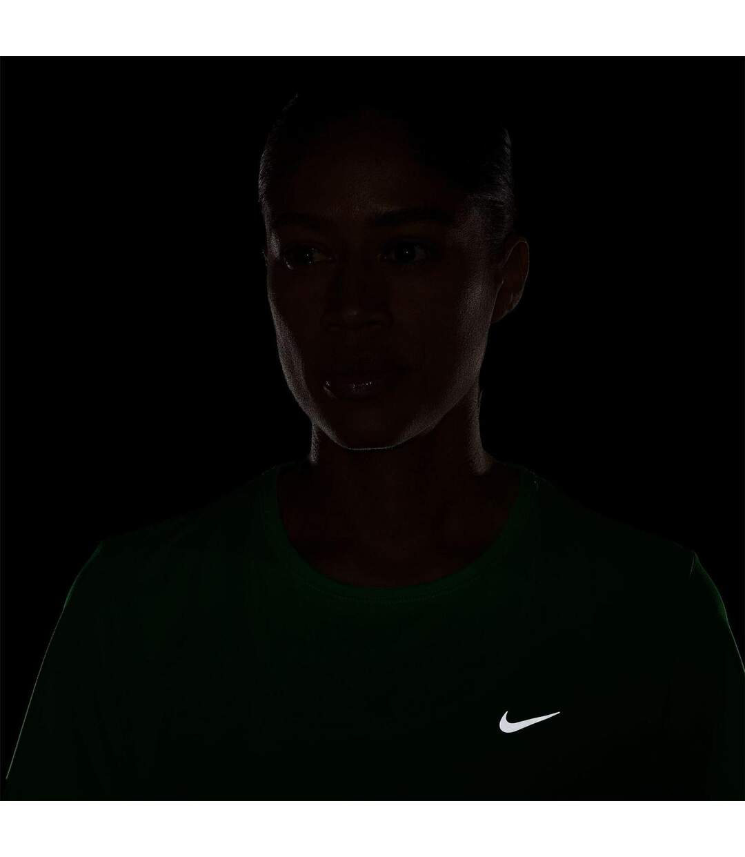 Haut Motif/style Swoosh Femme Vert Clair Vif Nike-4