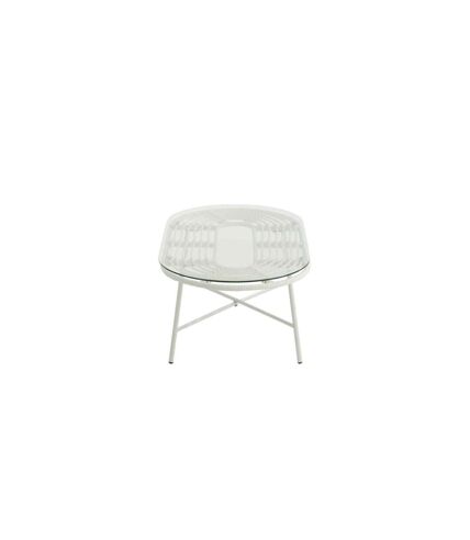 Table Basse de Jardin Celeste 90cm Blanc