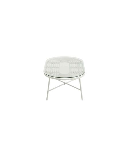 Table Basse de Jardin Celeste 90cm Blanc