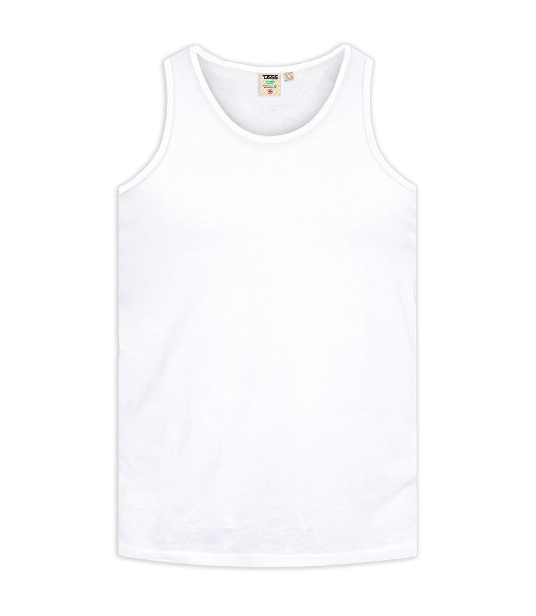 Duke Mens Fabio-1 Kingsize Muscle Vest (White) - UTDC171-1