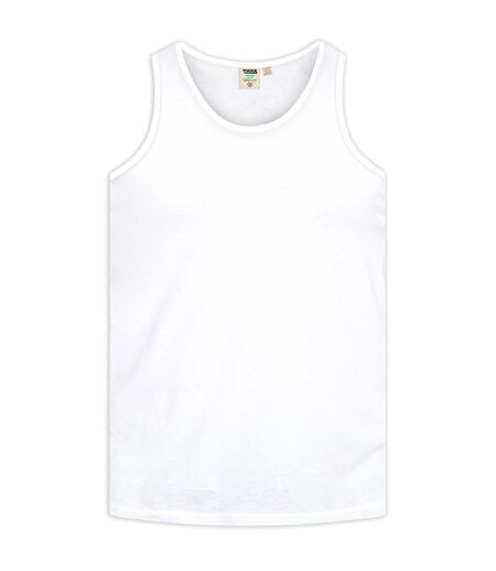 Duke Mens Fabio-1 Kingsize Muscle Vest (White) - UTDC171