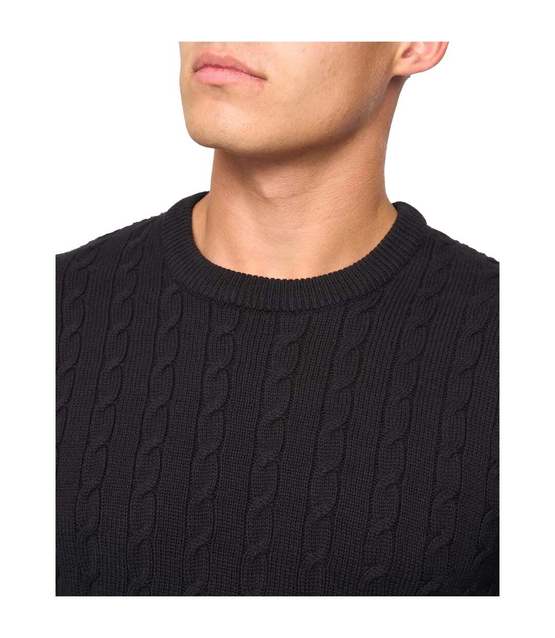 Pull kabstars homme noir Crosshatch-3