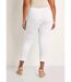 Legging court uni ceinture élastiquée-2