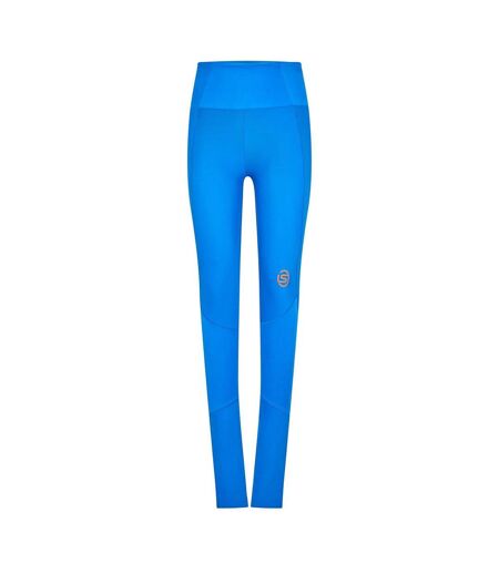 Womens/ladies Series-5 Skyscraper Full Length Leggings Blue Skins