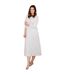 Chemise De Nuit Manches Longues Femme Blanc Cassé Camille-1