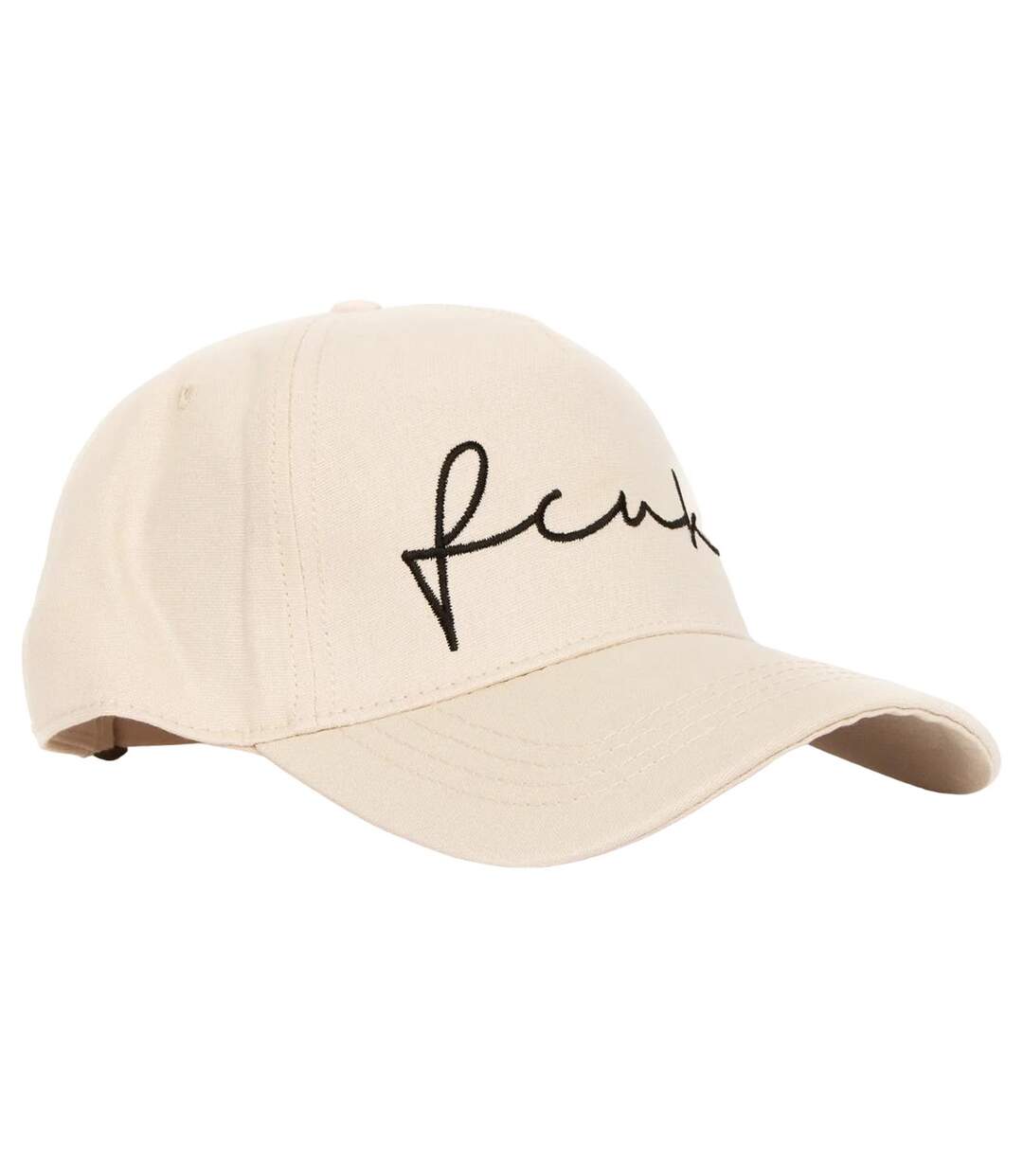 Casquette de baseball fcuk beige gris French Connection-1