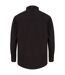 Front Row Unisex Adult Cotton Drill Overshirt (Black) - UTRW8590