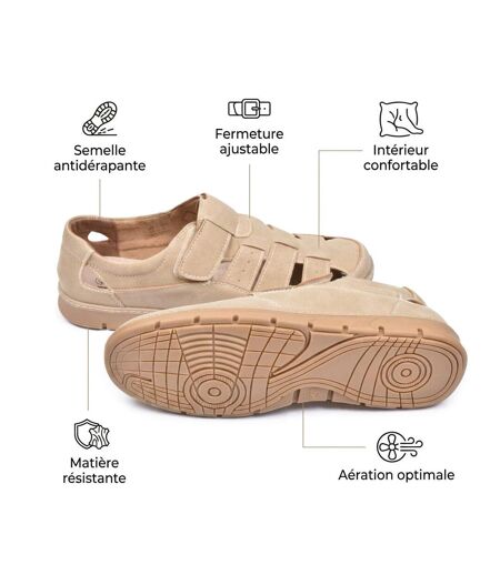OZABI Sandales fermees homme confort ete aerées