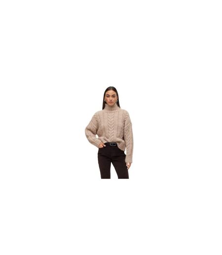 Pull Femme Marron Clair Vero Moda