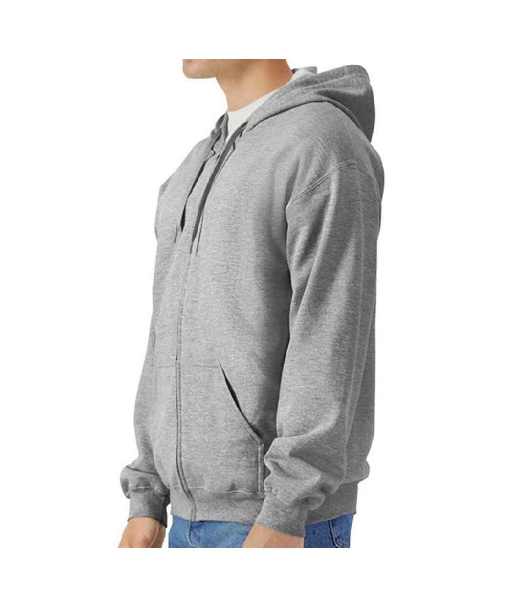 Veste à capuche homme gris Gildan-3